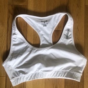 White Reebok Sports Bra
